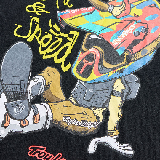 TLD TRIKO S KRÁTKÝM RUKÁVEM HERITAGE BLACK (70143200)