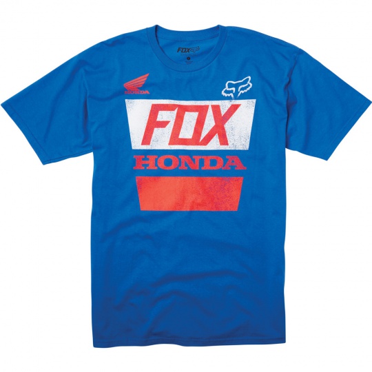 Pánské tričko Fox Honda Distressed Basic Tee Blue