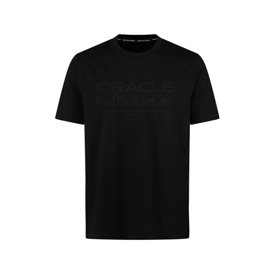 Tričko Oracle Red Bul Racing edice TONAL černé s logem - S
