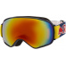 lyžařské brýle RED BULL SPECT Goggles, ALLEY_OOP-007, matt dark blue, orange with red mirror, CAT2, AKCE