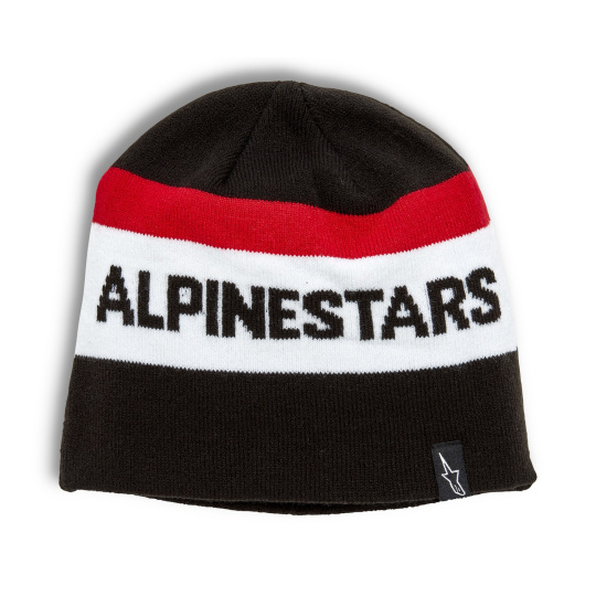 čepice STAKE BEANIE, ALPINESTARS (černá/červená/bílá)