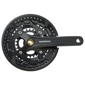 kliky SHIMANO Acera FC-T3010 , 175mm, 48-36-26 zubů, černé, s krytem, 9 speed, pro osu čtyřhran kliky SHIMANO Acera FC-T3010 , 175mm, 48-36-26 zubů, černé, s krytem, 9 speed, pro osu čtyřhran
