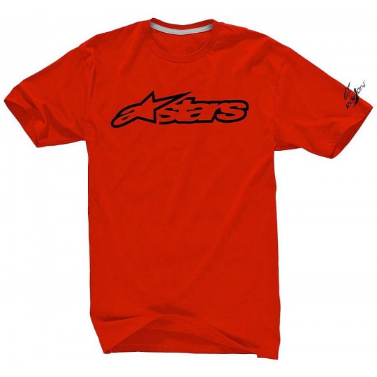 Alpinestars Blaze 2 Tech Tee Ride Dry Red Black