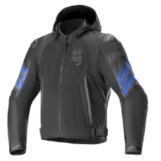 bunda ZACA AIR VENOM WATERPROOF, ALPINESTARS (černá/modrá fluo) 2025 bunda ZACA AIR VENOM WATERPROOF, ALPINESTARS (černá/modrá fluo) 2025