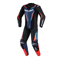 jednodílná kombinéza GP FORCE V2, ALPINESTARS (černá/modrá/červená fluo) 2026