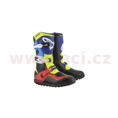 boty TECH TRIAL 2022, ALPINESTARS (černá/červená/modrá/žlutá fluo) boty TECH TRIAL 2022, ALPINESTARS (černá/červená/modrá/žlutá fluo)