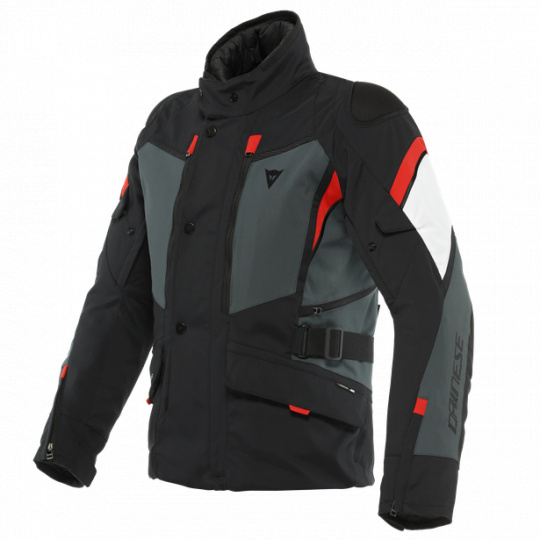 Moto bunda DAINESE CARVE MASTER 3 GORE-TEX černo/ebony/lava červená