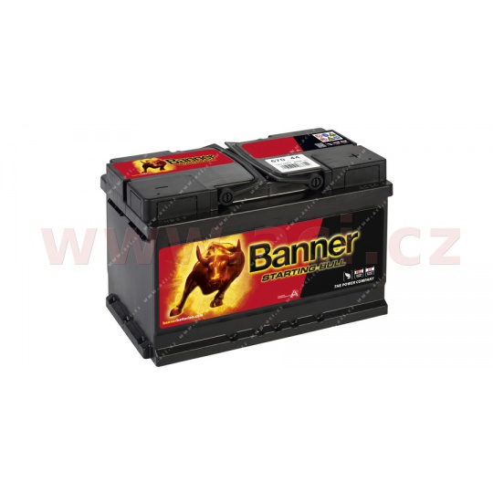 70Ah baterie 640A, pravá BANNER Starting Bull 278x175x175