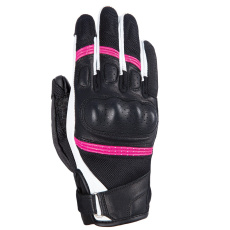 rukavice RP-6S, OXFORD, dámské (černá/bílá/růžová)