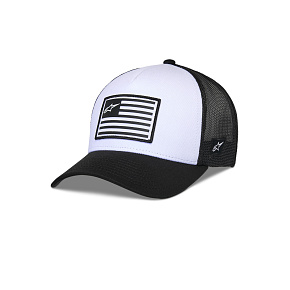 kšiltovka FLAG SNAP HAT, ALPINESTARS (bílá/černá) kšiltovka FLAG SNAP HAT, ALPINESTARS (bílá/černá)