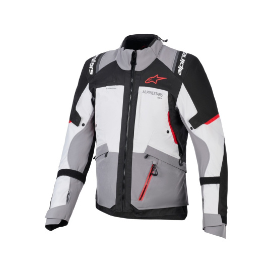 bunda ANDES V4 DRYSTAR, ALPINESTARS (tmavě šedá/světle šedá/černá/červená) 2026 bunda ANDES V4 DRYSTAR, ALPINESTARS (tmavě šedá/světle šedá/černá/červená) 2026