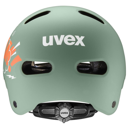 UVEX HELMA KID 4 STYLE BAM MOSS GREEN - PAPAYA MATT (S4148230200)