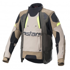 bunda HALO DRYSTAR, ALPINESTARS (khaki/béžová/žlutá fluo) 2023 bunda HALO DRYSTAR, ALPINESTARS (khaki/béžová/žlutá fluo) 2023