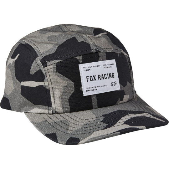 Pánská kšiltovka Fox Regiment 5 Panel Hat  Black Camor