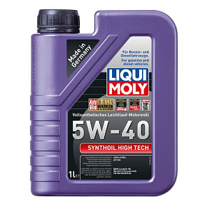 LIQUI MOLY Synthoil High Tech 5W-40, plně syntetický motorový olej 1 l LIQUI MOLY Synthoil High Tech 5W-40, plně syntetický motorový olej 1 l
