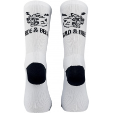 Pánské cyklo ponožky Northwave Ride & Beer Sock White 