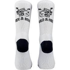 Pánské cyklo ponožky Northwave Ride & Beer Sock White Pánské cyklo ponožky Northwave Ride & Beer Sock White