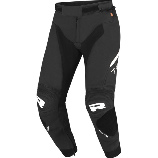 Moto kalhoty RICHA STRADALE černo/bílé kožené - zkrácené