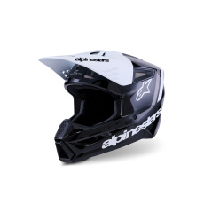 přilba S-M3 RADIUM, ALPINESTARS (černá/bílá/šedá) 2026