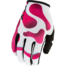 rukavice LITE VIBE, FLY RACING - USA (bílá/růžová/modrá)