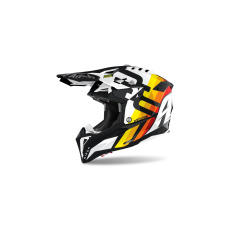 přilba AVIATOR 3.0 Rainbow, AIROH (lesklá bílá) 2022 přilba AVIATOR 3.0 Rainbow, AIROH (lesklá bílá) 2022