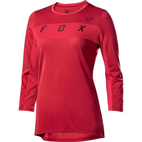 Dámský dres Fox Womens Ranger Dr 3/4 Jrsy Cardinal Dámský dres Fox Womens Ranger Dr 3/4 Jrsy Cardinal
