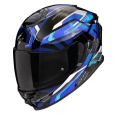 Moto přilba SCORPION GT EXO-GT SP AIR AUGUSTA černo/šedo/modrá
