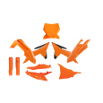 sada plastů 7 dílů KTM, RTECH (oranžová, černá)