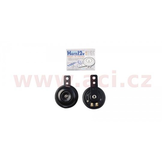 klakson 12V, 100dB, průměr 70 mm, OXFORD (černý)