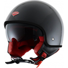 Moto přilba ASTONE MINIJET S RETRO černá s černým lemem Moto přilba ASTONE MINIJET S RETRO černá s černým lemem