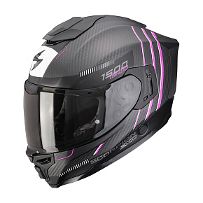 Moto přilba SCORPION EXO-1500 CARBON AIR ZITY matná černo/růžová Moto přilba SCORPION EXO-1500 CARBON AIR ZITY matná černo/růžová