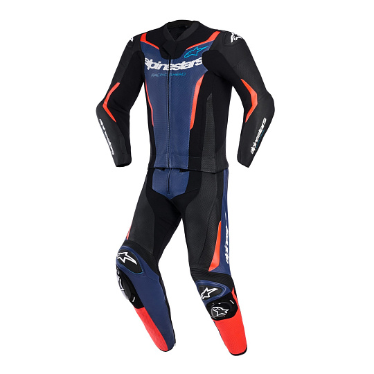 dvoudílná kombinéza GP FORCE V2, ALPINESTARS (černá/modrá/červená fluo) 2026