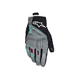 rukavice STELLA MOBLAST WATERPROOF, ALPINESTARS, dámské (šedá/černá/růžová fluo/tyrkysová/bílá) 2026