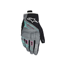 rukavice STELLA MOBLAST WATERPROOF, ALPINESTARS, dámské (šedá/černá/růžová fluo/tyrkysová/bílá) 2026