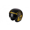Moto přilba SCORPION BELFAST FENDER černo/zlatá matná