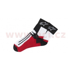 ponožky krátké RACING ROAD COOLMAX®, ALPINESTARS (černé/bílé/červené) ponožky krátké RACING ROAD COOLMAX®, ALPINESTARS (černé/bílé/červené)