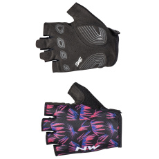 Dámské rukavice Northwave Active Woman Short Fingers Glove  Black/Purple