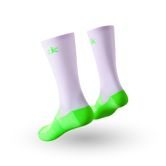 FIZIK PONOŽKY PERFORMANCE LILIAC/NEON GREEN (FZSOCKROA0385D)