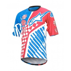 Alpinestars Sight Speedster S/S Jersey Red/Bright Blue