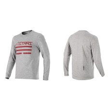 Alpinestars Merino L/S Jersey dres Melange Gray Red Alpinestars Merino L/S Jersey dres Melange Gray Red