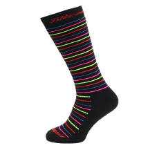 BLIZZARD Viva Allround ski socks junior, black/rainbow stripes, 2022