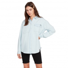 Dámská košile Volcom Sunday Strut Ls Sun Faded Indigo 
