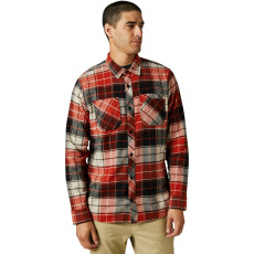 Pánská košile Fox Grainz Utility Flannel Red Clear Pánská košile Fox Grainz Utility Flannel Red Clear