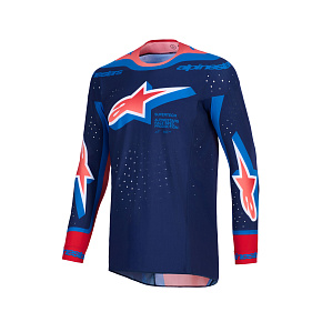 dres SUPERTECH VISTA, ALPINESTARS (tmavě modrá/korálová/cobaltová) 2026 dres SUPERTECH VISTA, ALPINESTARS (tmavě modrá/korálová/cobaltová) 2026