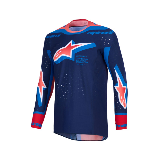 dres SUPERTECH VISTA, ALPINESTARS (tmavě modrá/korálová/cobaltová) 2026