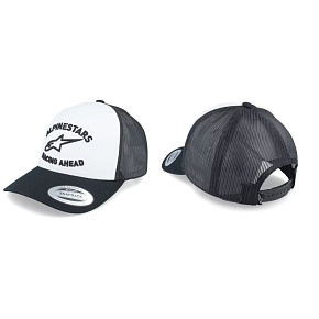 Alpinestars Triple Trucker kšiltovka - White/Black/White