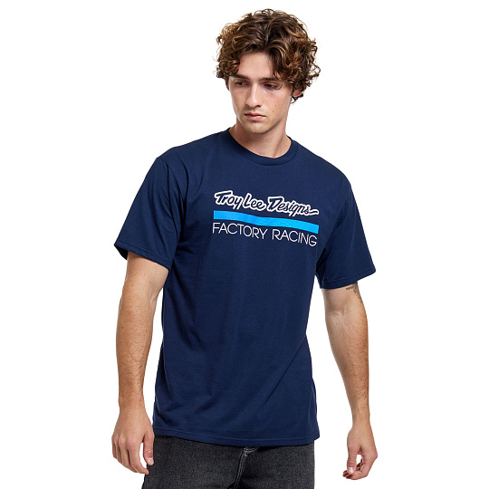 TLD TRIKO S KRÁTKÝM RUKÁVEM FACTORY RACING NAVY / BLUE (70166903)