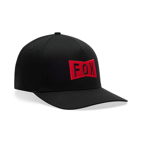 Pánská čepice Fox Typeface Flexfit Hat  Black