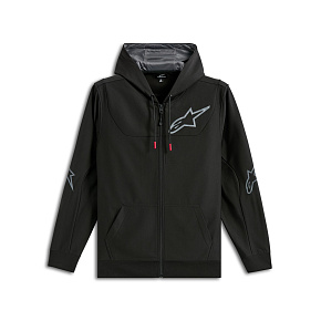 mikina SESSIONS 3 HOODIE, ALPINESTARS (černá/šedá)