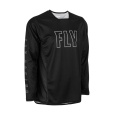 cyklo dres RADIUM, FLY RACING - USA (černá/bílá)